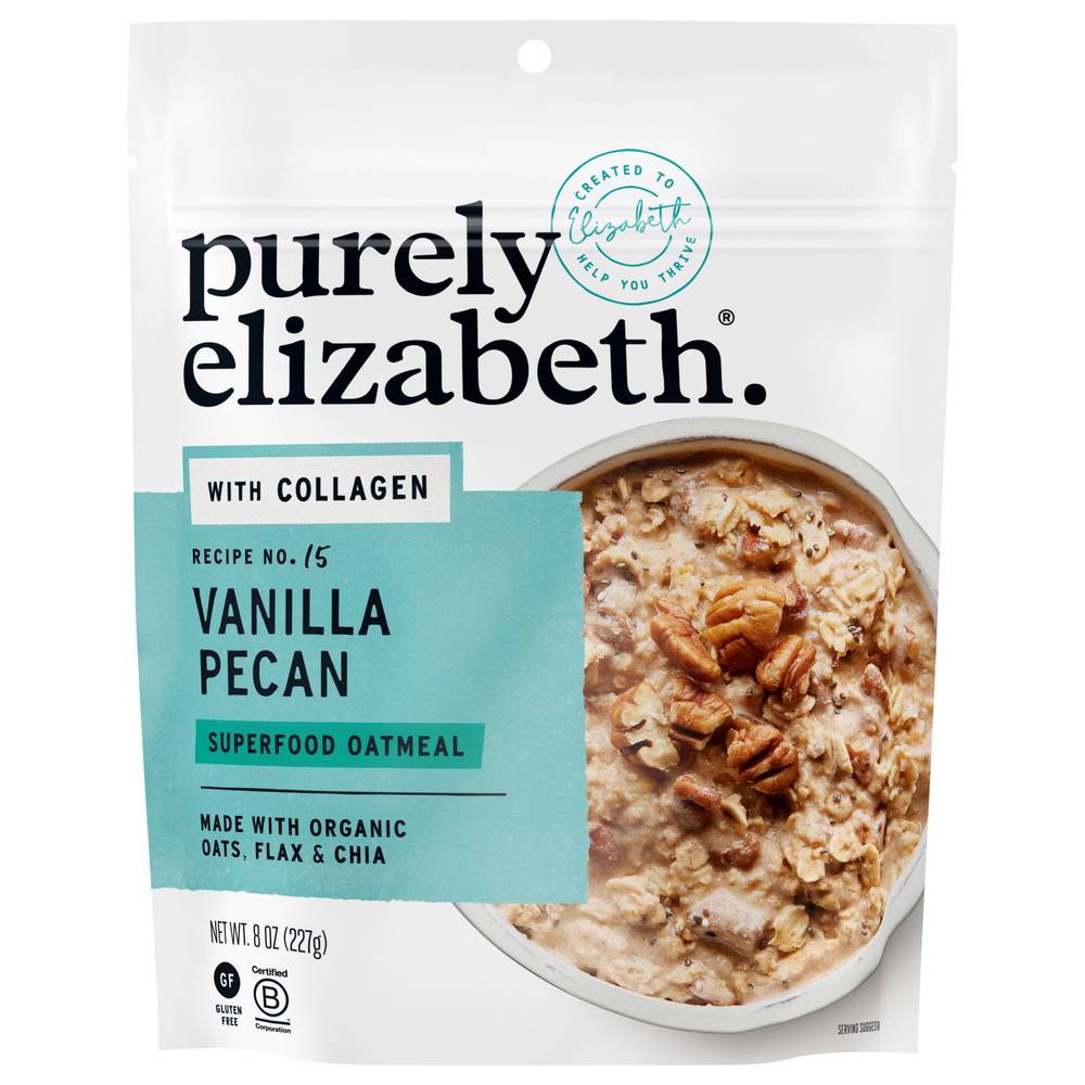 Purely Elizabeth Vanilla Pecan Collagen Protein Oats (8 oz)