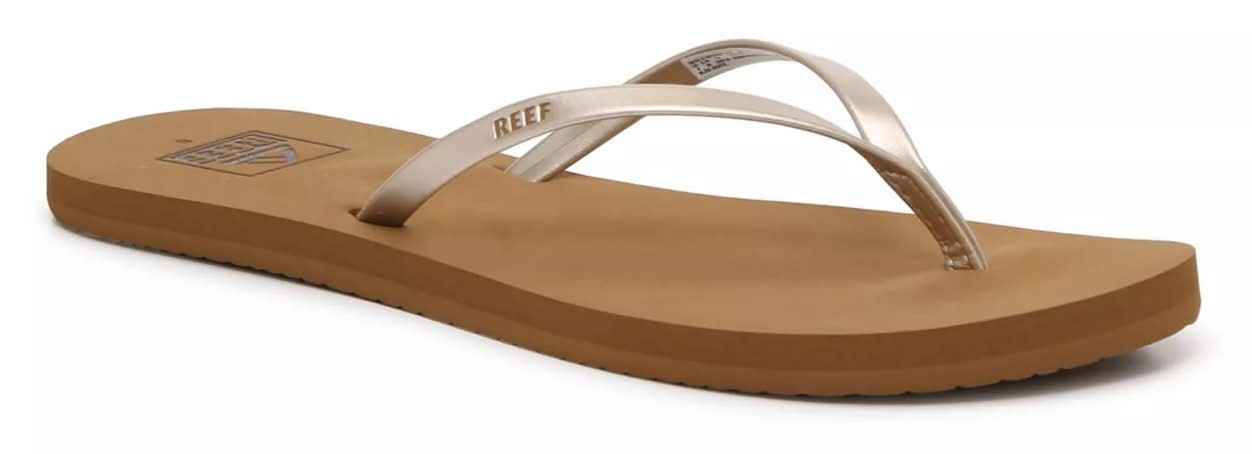 Reef Bliss Nights Flip Flop (Gold Metallic Medium - 10)