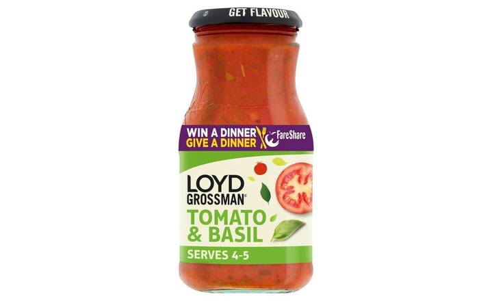 Loyd Grossman Tomato & Basil Sauce 350g (353655)