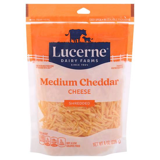 Lucerne Medium Cheddar Cheese (8 oz)