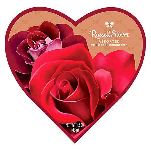 Order Russell Stover Fine Valentine Heart Chocolate - 1.5 oz food online from Walgreens store, Davenport on bringmethat.com