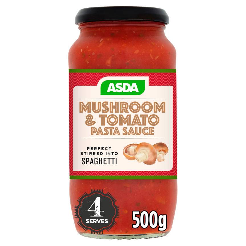 ASDA Mushroom & Tomato Pasta Sauce (500g)