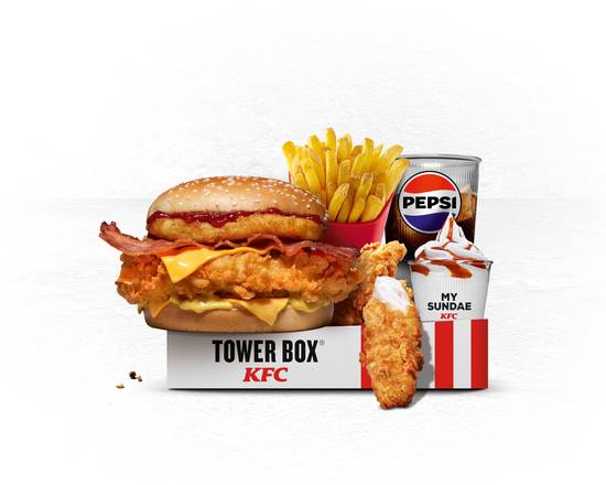 MENU TOWER®BOX CHEESE & BACON