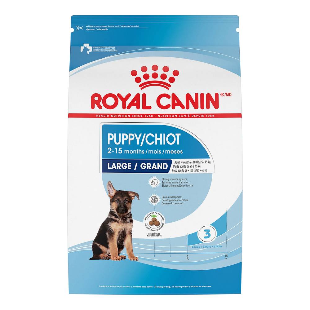 Royal Canin Health Nutrition Breed Puppy Dog Dry Food (30 lb-large/chicken-rice)