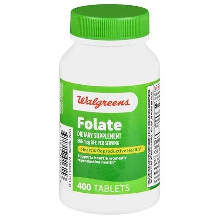 Walgreens Folic Acid 400 Mcg Dietary Supplement