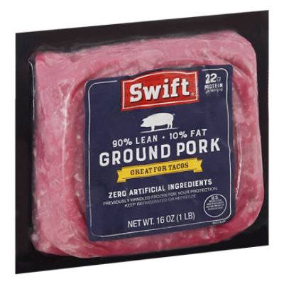 Swift 90% Lean Ground Pork Brick pack (lb)