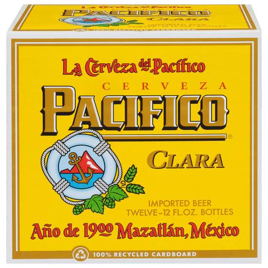 Pacifico Imported Clara Beer Bottle (12 ct, 12 fl oz)