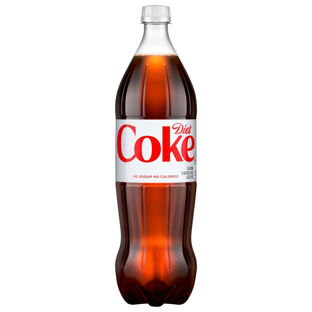 Diet Coke No Sugar Soda Bottle (1.25 L)