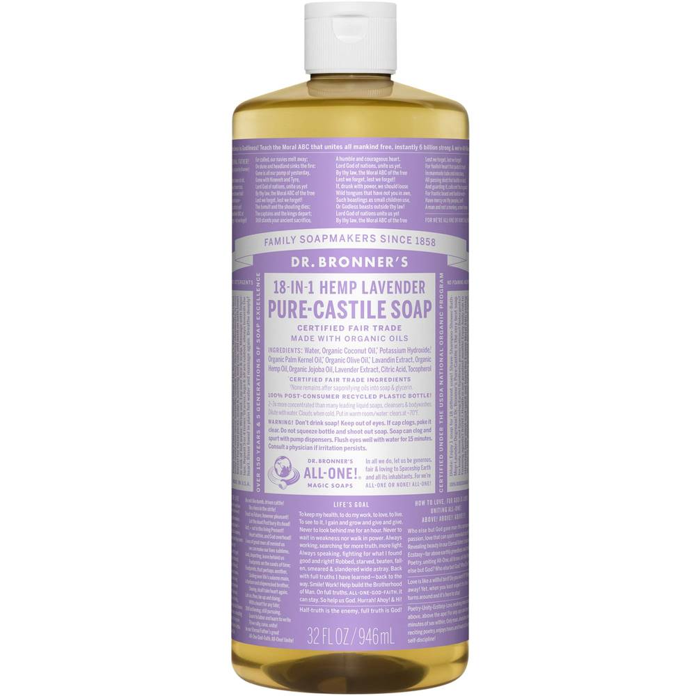 Dr. Bronner's 18 in 1 Hemp Pure-Castile Soap