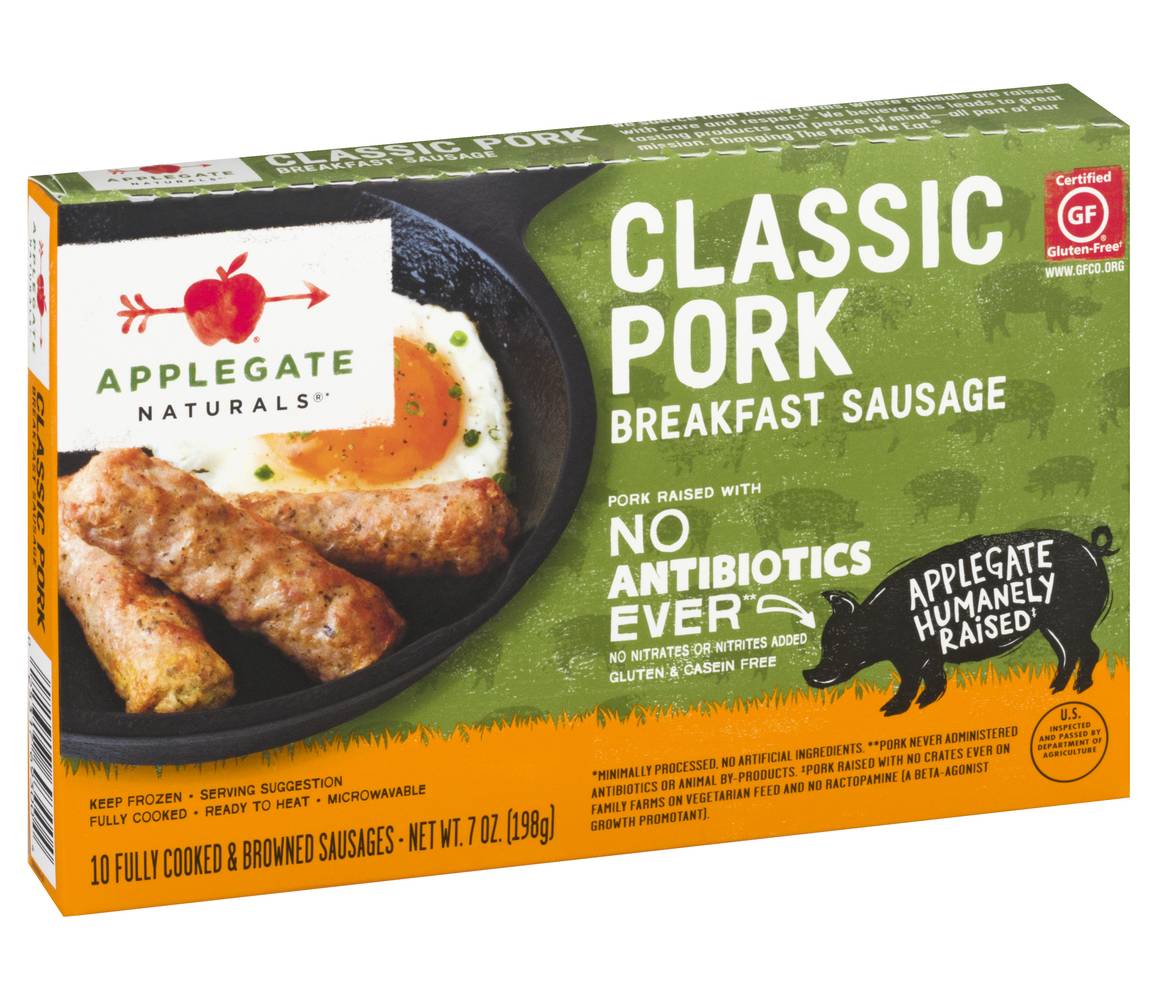 Applegate Classic Pork Breakfast Susage (7 oz, 10 ct)