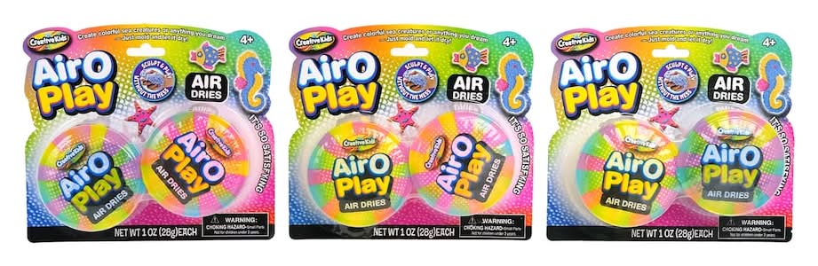 Creative Kids Airo Play Air Dry Clay 4+ Years, Assorted (1 oz)