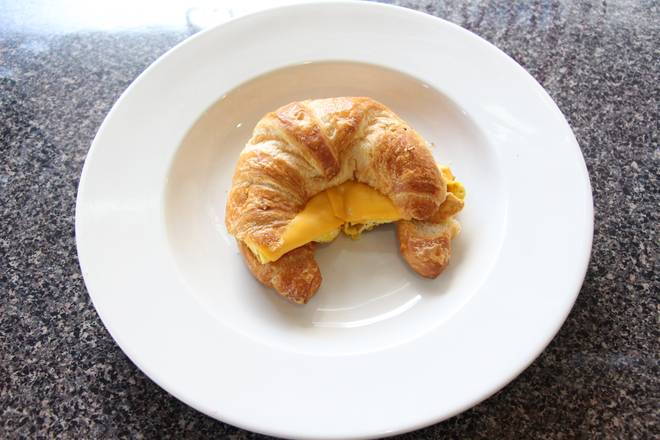 Egg and Cheese on a Croissant