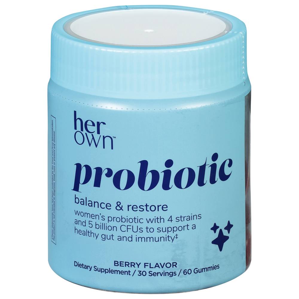 Her Own Balance & Restore Probiotic Berry Gummies (60 ct)