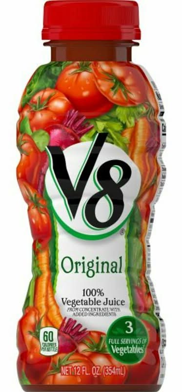 Campbell's V8 Vegetable Juice Bottle 12oz