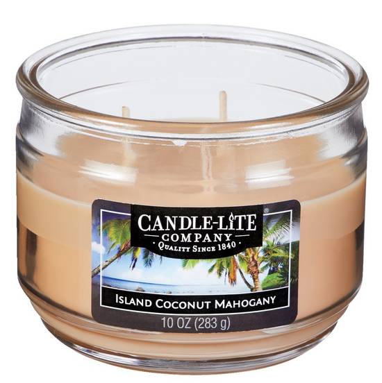 Candle-Lite Wick Island Coconut Mahogany Candle (283 g)