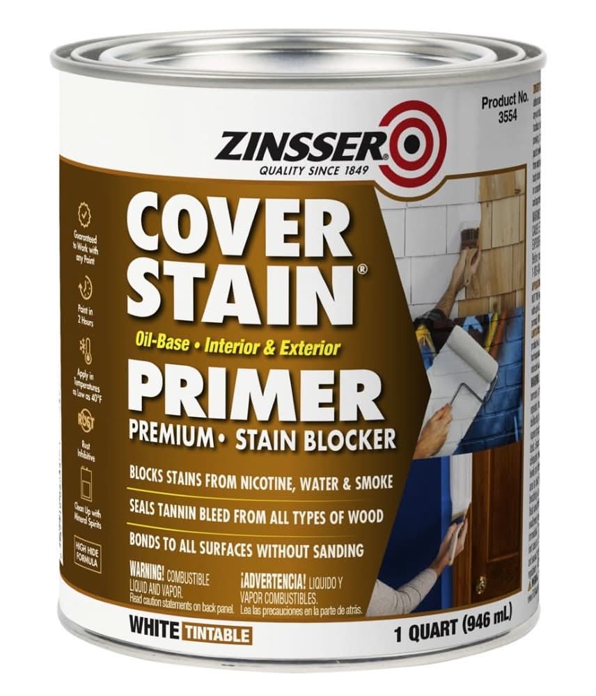 Zinsser Cover Stain Interior/Exterior Multi-purpose Oil-based Wall and Ceiling Primer ( 1-quart )
