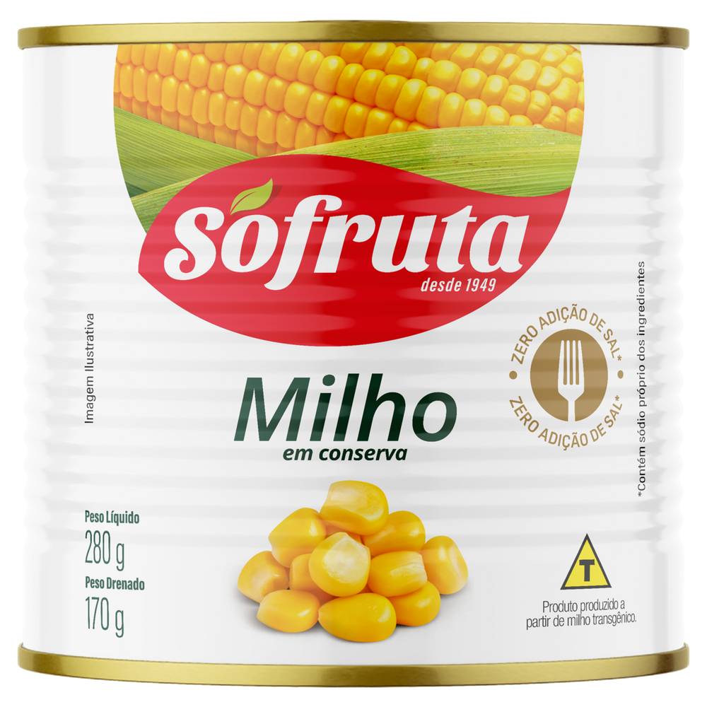 Só fruta milho em conserva (280 g)