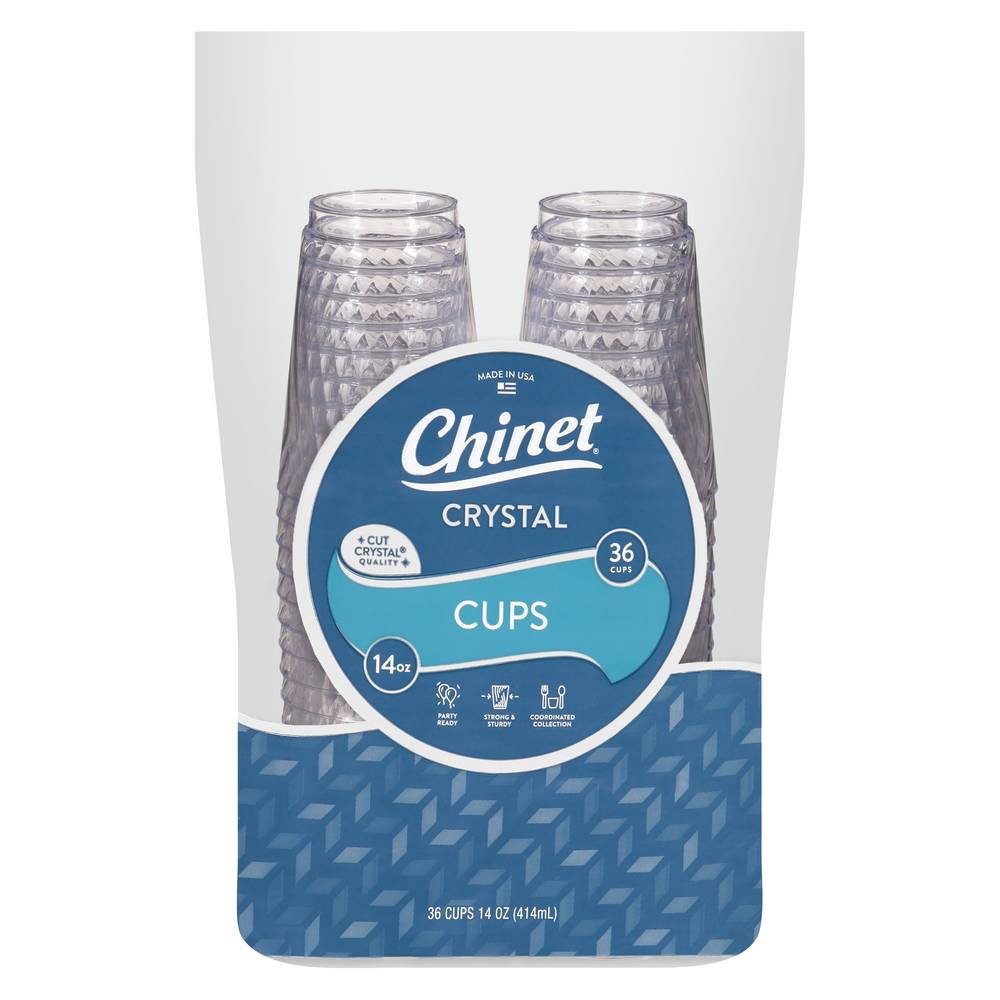 Chinet Cut Crystal Plastic Cups (36 ct)