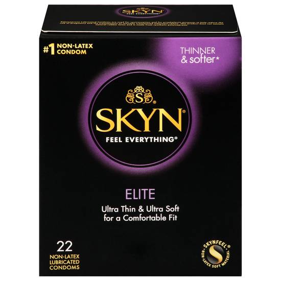 Skyn Elite Non Latex Lubricated Condoms