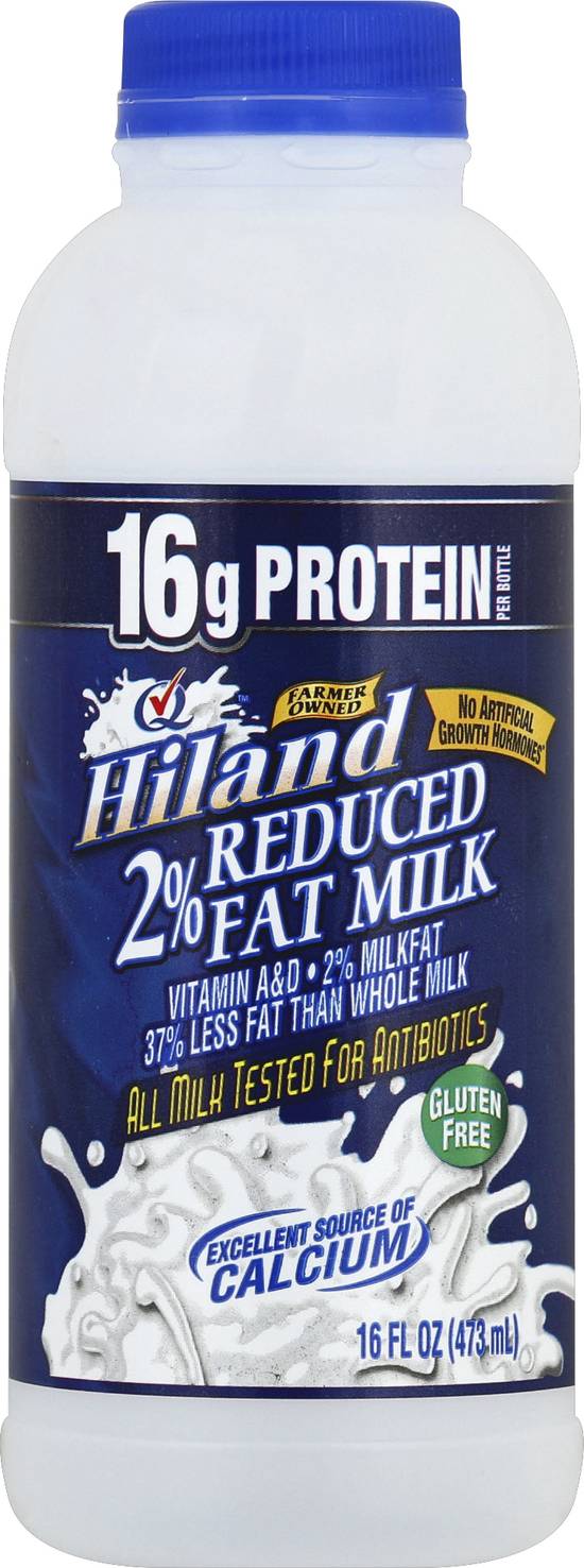 Hiland Reduced Fat Milk (16 fl oz)