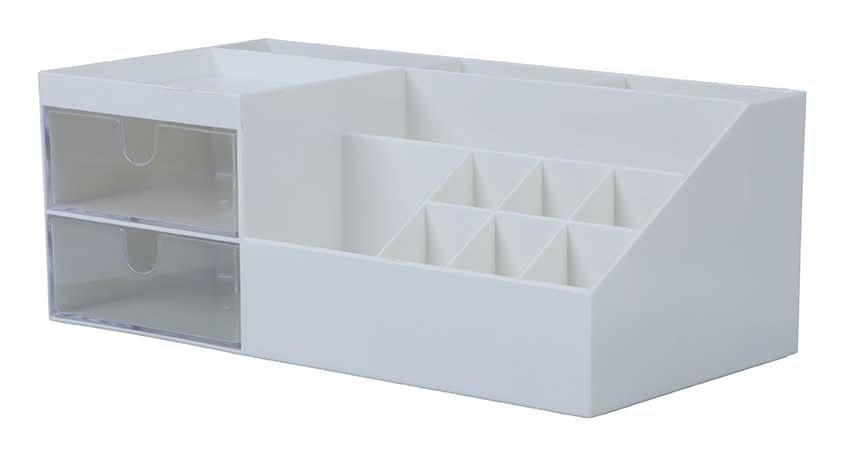 Miniso · Organizador de escritorio con secciones plástico blanco (400 g)