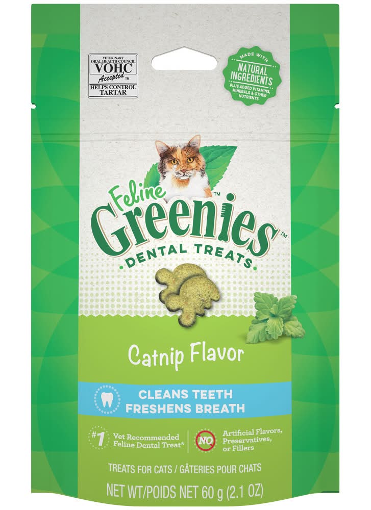Feline Greenies Catnip Flavor Cat Dental Treats (2.1 oz)