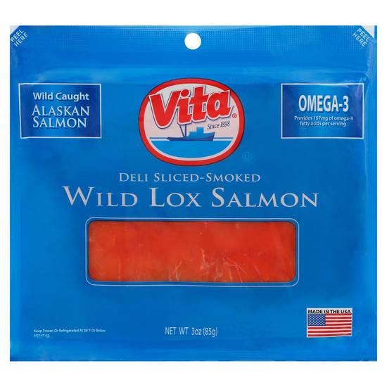 Vita Deli Sliced-Smoked Wild Lox Salmon (3 oz)