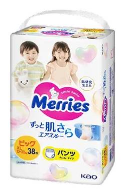 メリーズ エアスルー パンツ - ビッグサイズ (38 入)