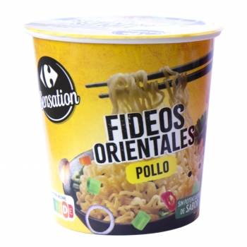 Fideos orientales de pollo Sensation Carrefour 65 g.