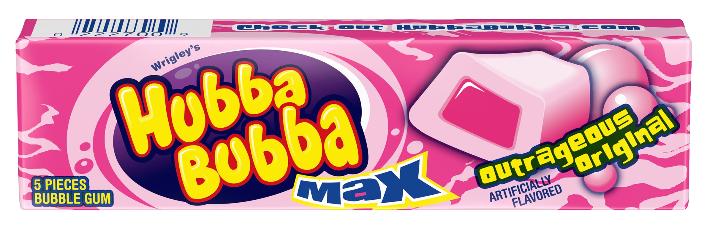 Hubba Bubba Max Bubble Gum, Outrageous Original (1.5 oz)