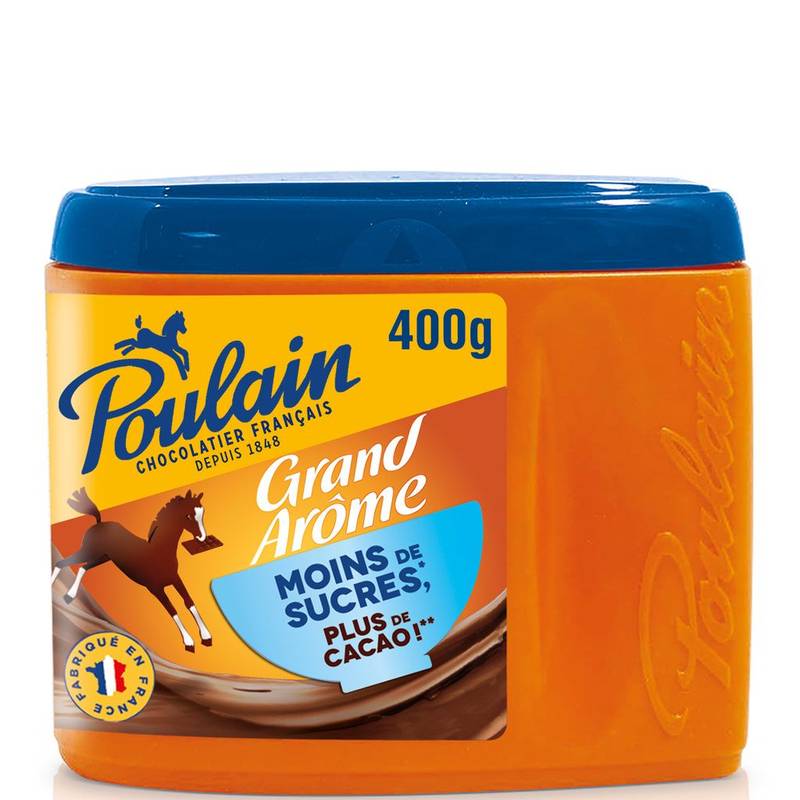 Poulain - Chocolat poudre moins de sucre grand arôme (400g)