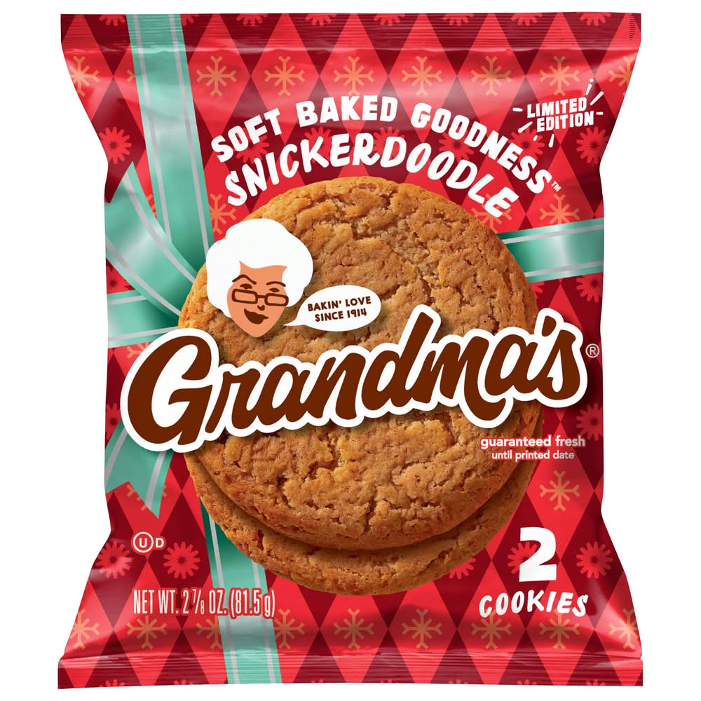 Grandma's Soft Baked Cookies, Snickerdoodle (2.88 oz, 2 ct