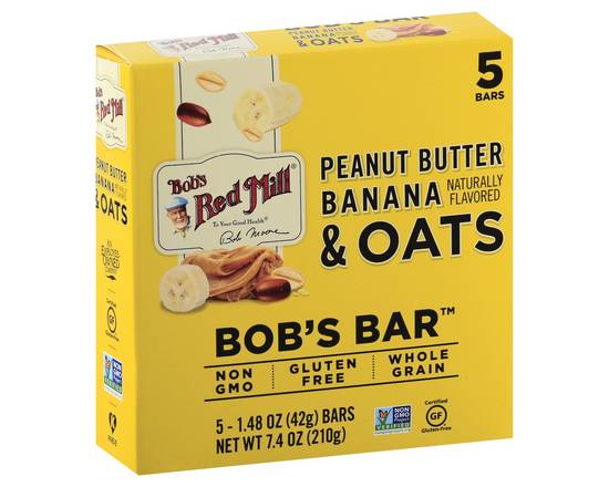 Bob's Red Mill · Peanut Butter Banana & Oats Bob's Bar (5 bars)