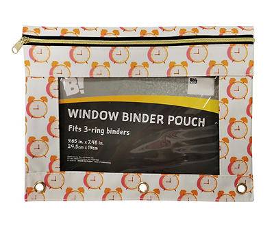 Clock Window Binder Pouch