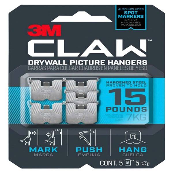 3M Claw Drywall Picture Hanger Markers (5 ct)