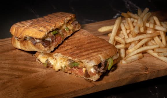 Grilled Hanger Steak Panini