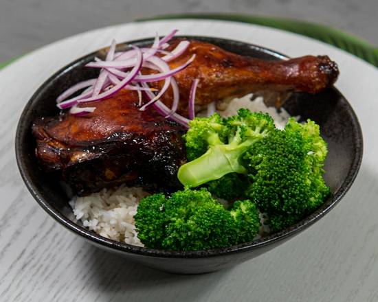 Honey BBQ Drumstick Rice Bowl