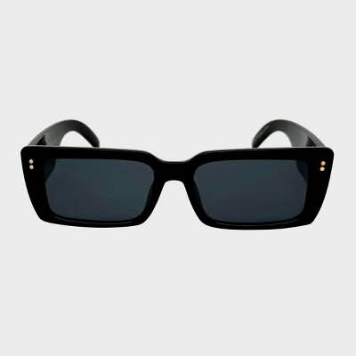 Wild Fable Plastic Chunky Rectangle Sunglasses, Black