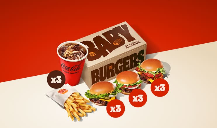 Menu Baby Burgers x9