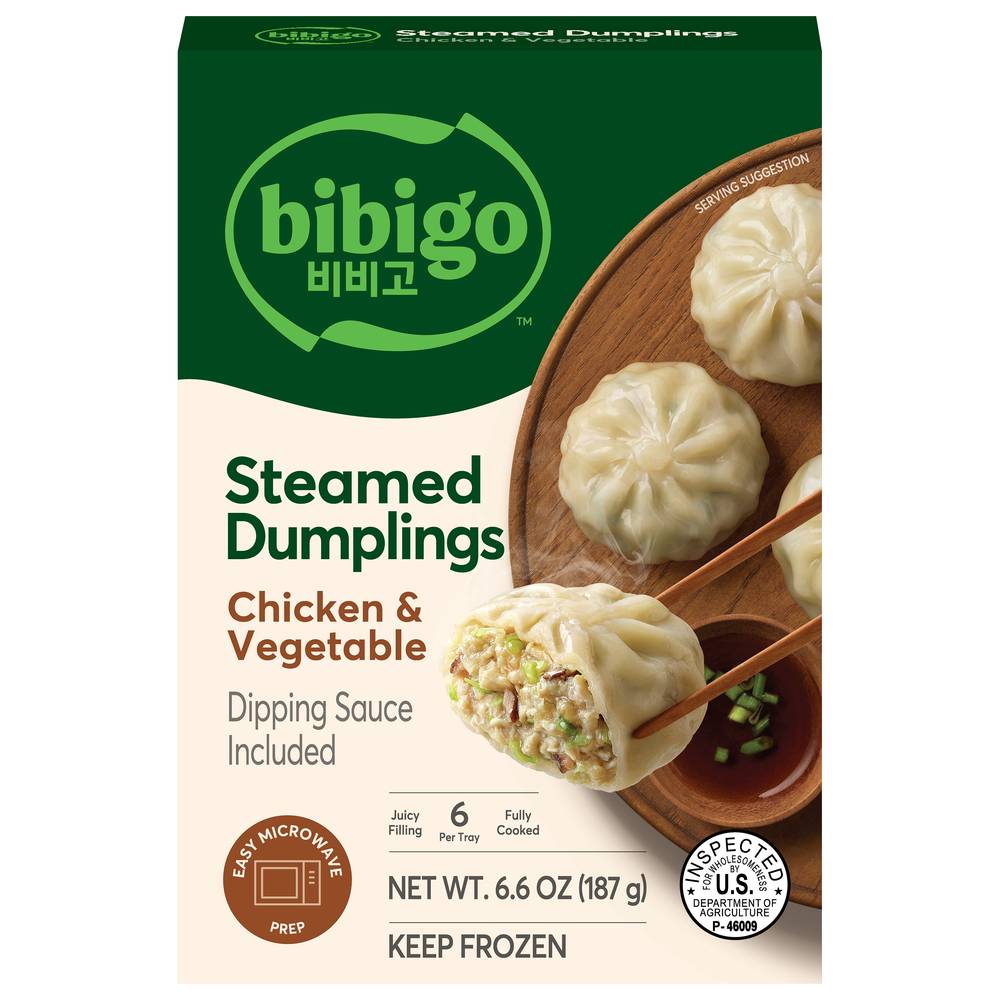 bibigo Chicken & Vegetable Korean Style Steamed Dumplings (6.6 oz)