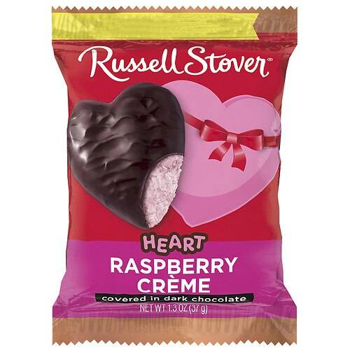 Russell Stover Valentine's Raspberry Creme Dark Chocolate Heart - 1.3 OZ
