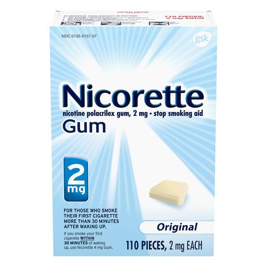 Nicorette Original Stop Smoking Aid Gum