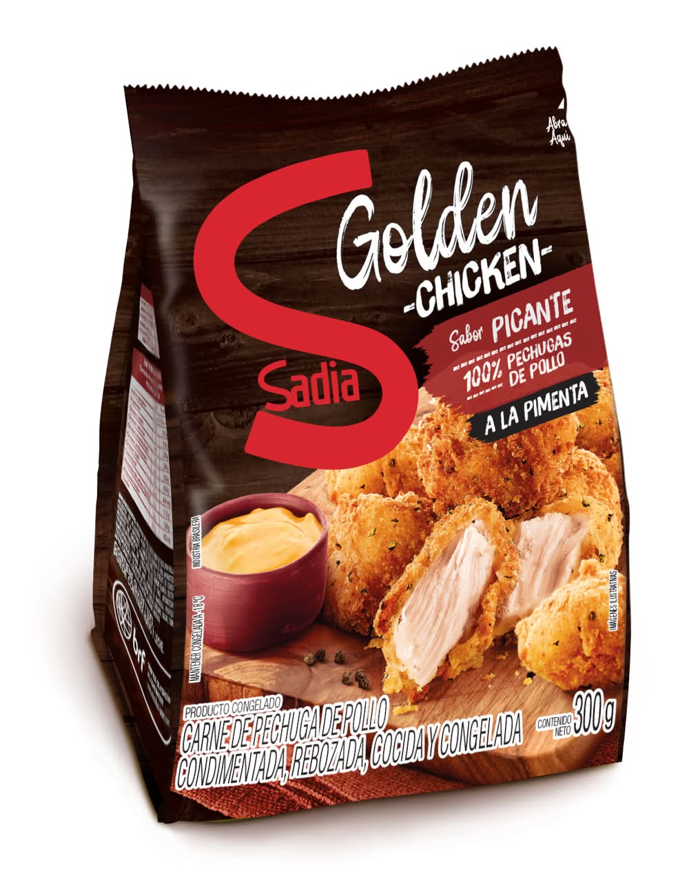 Sadia · Golden chicken pechuga de pollo a la pimienta - Picante (300 g)