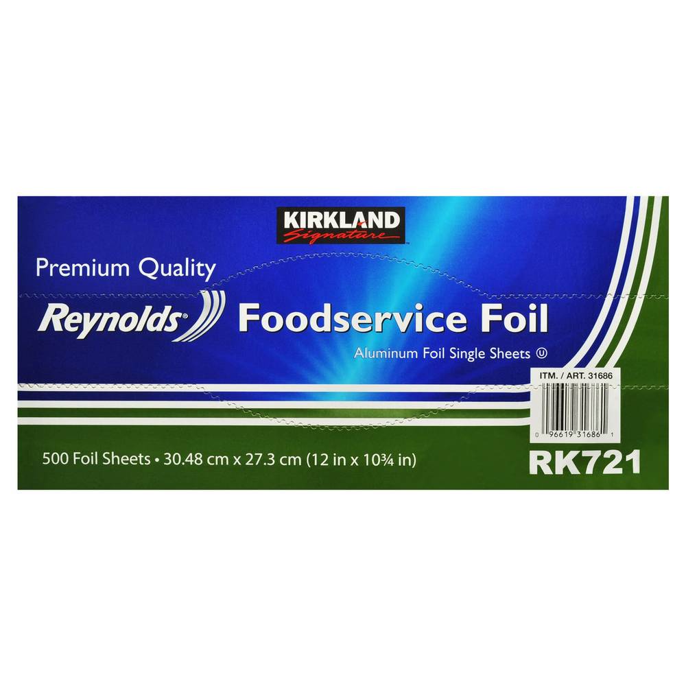 Kirkland Signature Reynolds Foodservice Aluminum Foil Sheets (12" x 10.75")