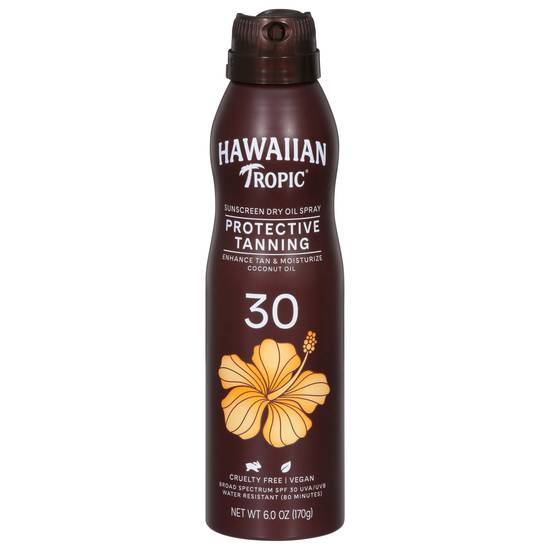 Hawaiian Tropic Dry Oil Clear Spray Sunscreen