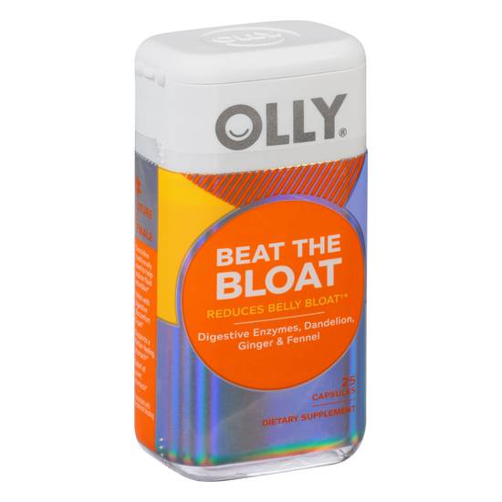 Olly Beat the Bloat Digestive Enzymes, Dandelion, Ginger & Fennel Capsules (25 ct)