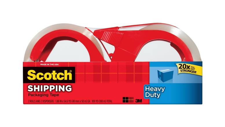 Scotch Packaging Tape with Refillable Dispenser (2 ct)