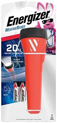 Energizer WeatheReady LED Floating Flashlight, Red (WRWP21E)