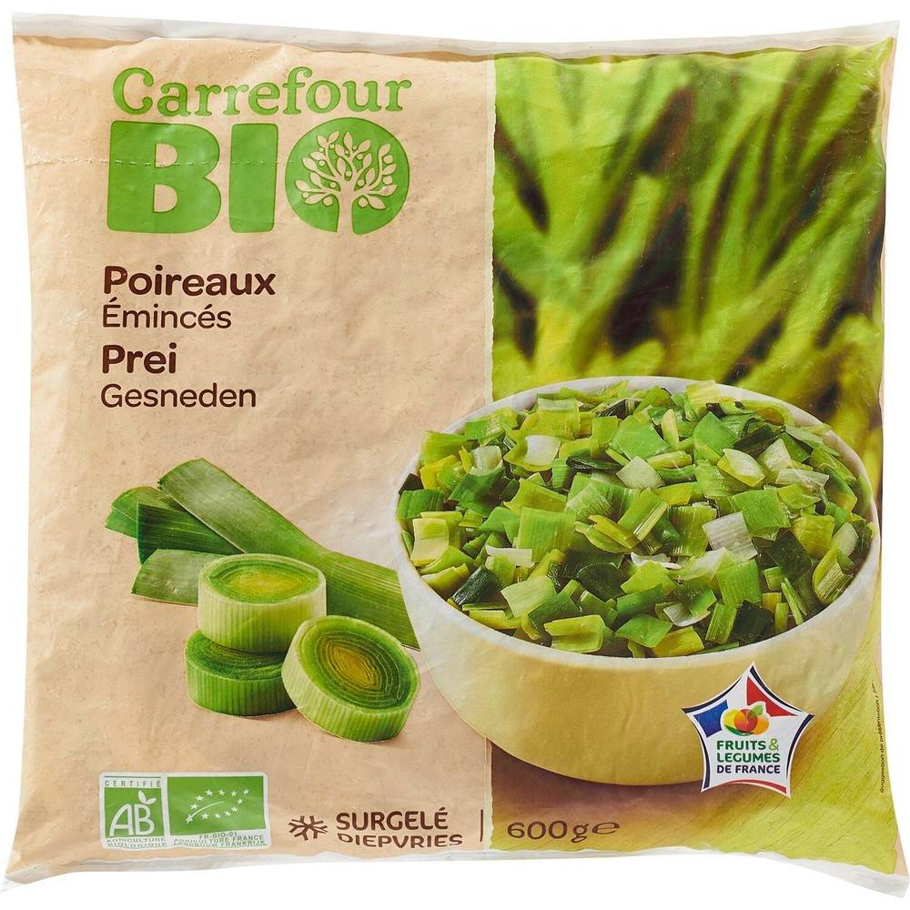 Carrefour Bio - Poireaux bio émincés