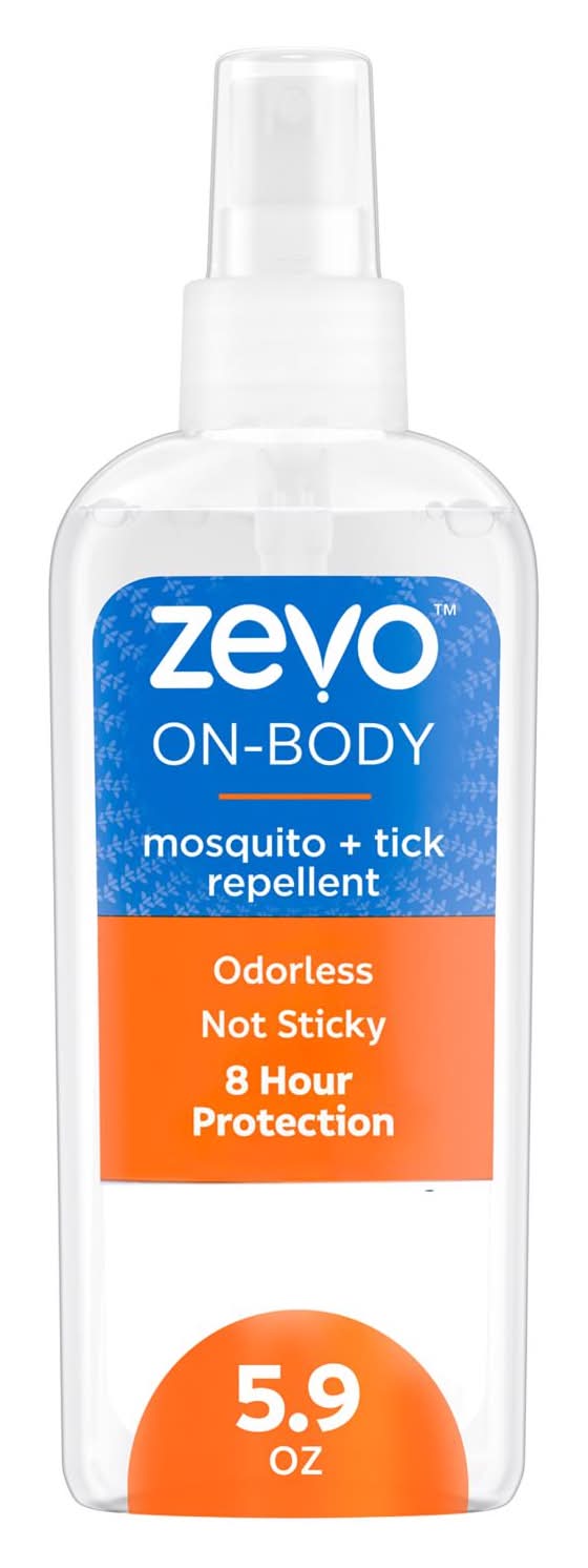 Zevo On-Body Pump Spray Insect Repellent Liquid For Mosquitoes/Ticks 5.9 Oz